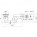 Сифон для поддона плоский 1 1/2"x50/40 с гофрой 40х50 выпуск с нержавеющей решёткой D=70мм АНИ Пласт E015