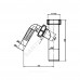 Патрубок для сифона 1 1/2"x40 с отводом (штуцером) АНИ Пласт M140