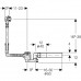 Слив-перелив для ванны Geberit с поворотным механизмом d52, с декор. комплектом, хром