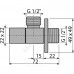 Вентиль для подключения смесителя 1/2"x1/2" Alca Plast ARV004