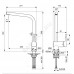 Смеситель для кухонной мойки ручка сбоку одноручный CERALOOK Ideal Standard BC174GN