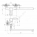 Смеситель для ванны с душем одноручный ПЛЮС ПСМ-523-КТ/017 Профсан PSM-523-017