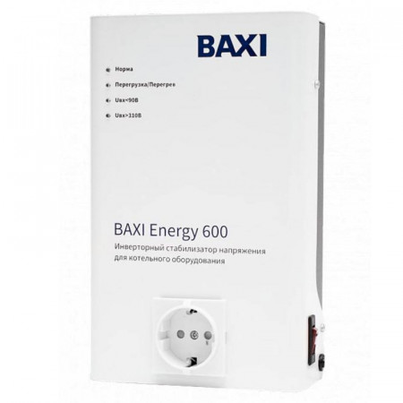 Стабилизатор напряжения инверторный Baxi Energy 600, мощность 450 Вт