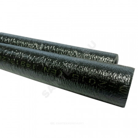 Трубка вспененный полиэтилен SUPER PROTECT BLACK 16/6 L=2м Тмакс=95°C в защитной оболочке черный Energoflex EFXT016062SUPRBK-400
