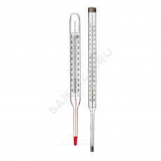 Термометр керосиновый ц.д. 1,0 oC прямой 100С L=66мм ТТЖ 240/66 Термоприбор