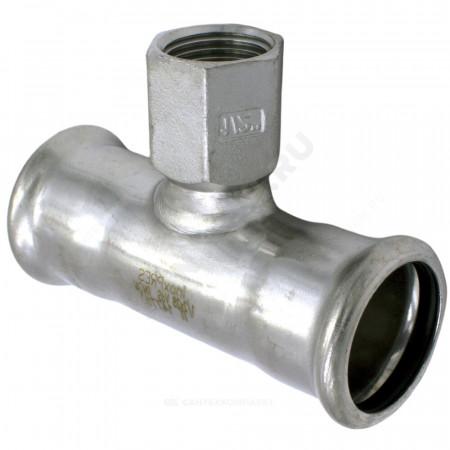 Тройник сталь нерж AISI 316L Дн 28х3/4"х28 Ру16 пресс/ВР Inoxpres RM 189304028