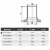 Патрубок НПВХ серый SDR26 Дн 110х100 Ру10 гладкий напорный фланец НПВХ Aquaviva AQV106110
