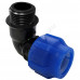 Отвод компрессионная ПЭ Дн 32х1/2"х90гр НР Ру16 VALFEX 1210012432012
