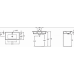 Комплект мебели 80 см Jacob Delafon Vox с раковиной EXAE112-00, тумбой EB2028-RA-M43, Матовый