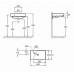 Комплект мебели 60 см Jacob Delafon Rythmik с раковиной EXR112-Z-00, тумбой EB1306-E10, Дуб