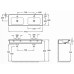 Комплект мебели 140 см Jacob Delafon Vox с раковиной EXAA112-Z-00, тумбой EB2040-RA-N18, Белый