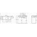 Комплект мебели 100 см Jacob Delafon Vox с раковиной EB2103-DD2, тумбой EB2025-RA-442, Серый Лак