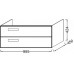 Комплект мебели 100 см Jacob Delafon Rythmik с раковиной EXN112-00, тумбой EB1304-N18, Белый