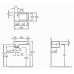 Комплект мебели 50 см Jacob Delafon Terrace с раковиной EGA012-00, тумбой EB1178-274, Черный Лак