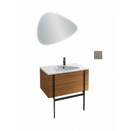 Комплект мебели для ванной 80 см Jacob Delafon Nouvelle Vague, EB3049-NF+EB3030-E73+EXAR112-Z-00