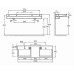 Комплект мебели 150 см Jacob Delafon Terrace с раковиной EXA9112-00, тумбой EB1189-N23