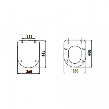 Creavit CREAVIT Крышка дюропласт с микролифтом (съемная) KC4080.00 KC0903.02.0000E