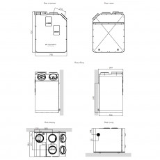 Blizzard Lufttechnik Вентиляционная установка с рекуперацией тепла DP 325-1ZH-R 00004361