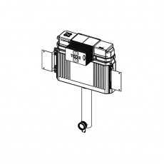 TECE TECEprofil Застенный смывной бачок для установки с напольным унитазом 9041308