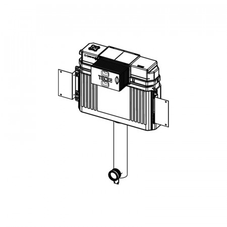 TECE TECEprofil Застенный смывной бачок для установки с напольным унитазом 9041308