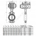 Затвор дисковый поворотный чугун Ду 65 Ру16 межфл с электроприводом Q-050 230В диск чугун манжета EPDM Benarmo