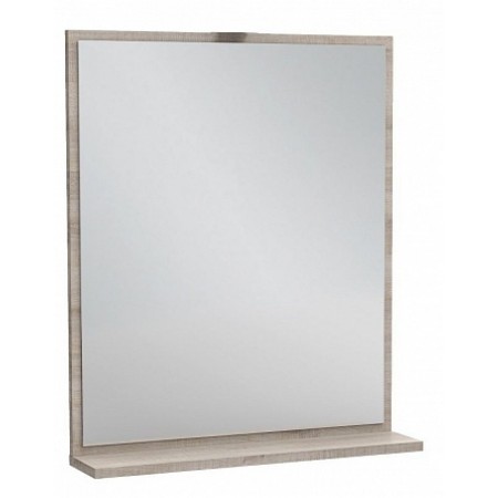Зеркало Jacob Delafon Vivienne 60 х 70 см, с полочкой, цвет серый дуб, EB1596-E71